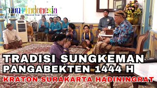 Tradisi Sungkeman Pangabekten Kraton Surakarta Hadiningrat 1444 Hijriah