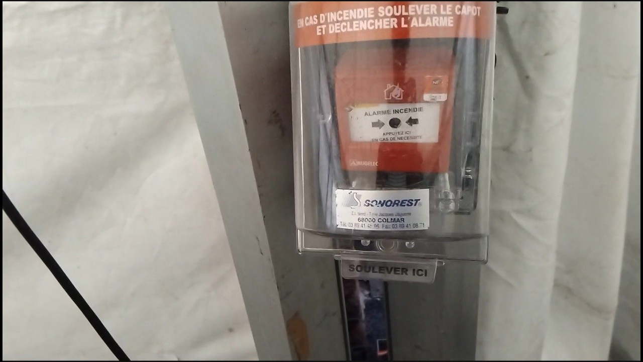 Déclencher l'alarme incendie à la salle des fêtes (Nugelec)