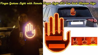 Finger Gesture Light with Remote Finger Light LED Car Back Window Sign Hand Funny Car Truck by Chaudhry Auto Store 355 views 1 month ago 1 minute, 39 seconds
