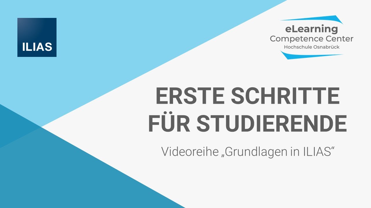 ILIAS Erste Schritte für Studierende