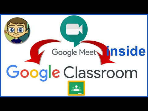 Using Google Meet inside Google Classroom