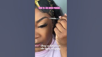 How to use brow pomade