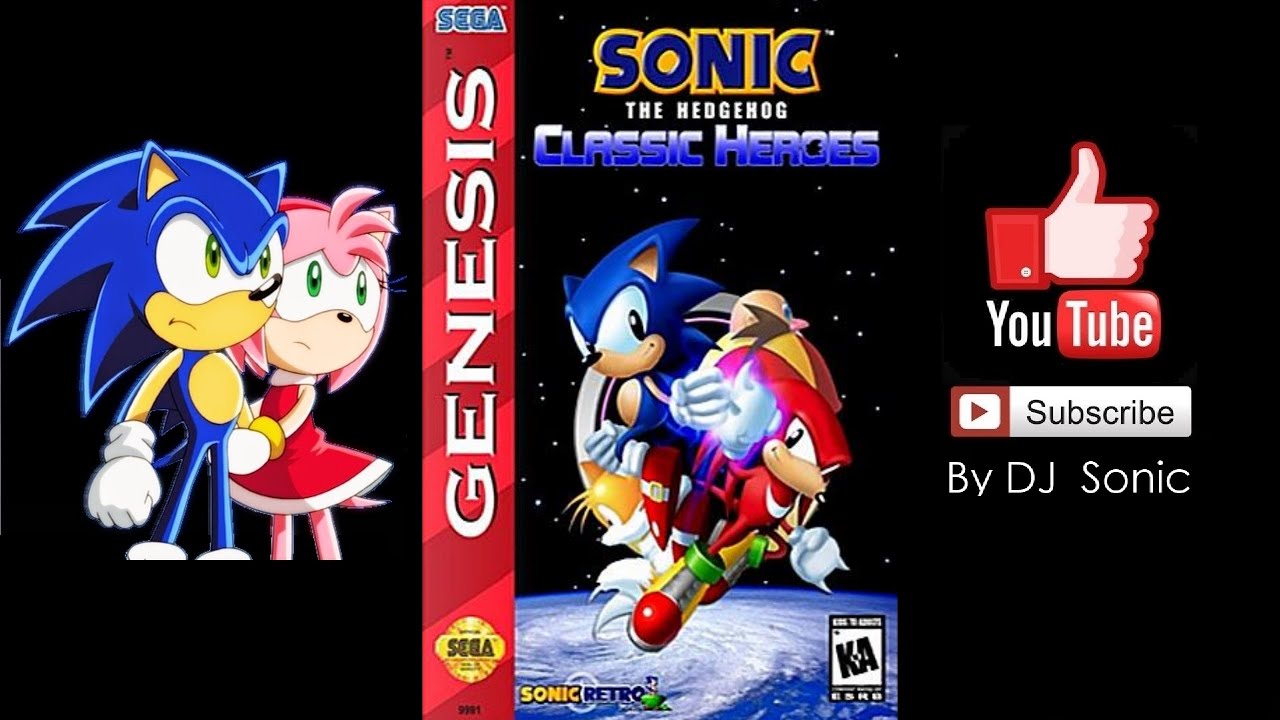 Sonic Classic Heroes Sega Genesis Video Game