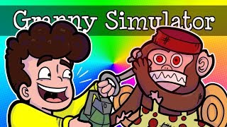 🔥 WNUSIATHISS DOSTAJE PREZENTY OD NOWEJ TAJEMNICZEJ MAŁPKI BABCI! | GRANNY SIMULATOR /w Puzonik