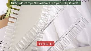 10 Sets 48/60 Tips Nail Art Practice Tips Display Chart Plasti... — Hot Deal 2026 | Limited Offer!