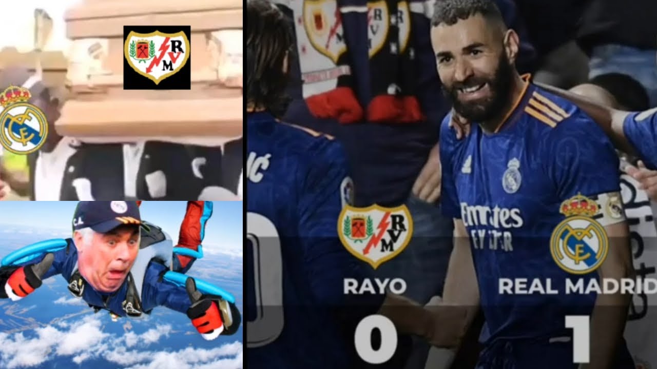 MEMES RAYO VALLECANO VS REAL MADRID PARTIDO DE LA LIGA SANTANDER| DIE Y ...
