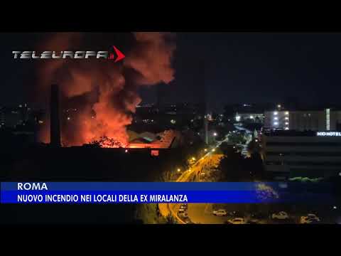 2-5-2022 ROMA: INCENDIO ALLA EX MIRALANZA