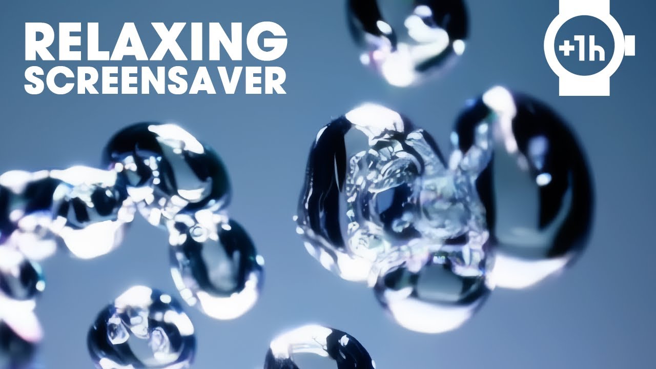 Relaxing Bubbles ~ Amazing Relaxing Screensaver ~ 1 HOUR ~ NO AUDIO ...