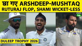 🔴Duleep Trophy: Ruturaj Galwad Flop, Arshdeep-Badoni-Mushtaq ने North Zone को बचाया, Shahbaz 167🔥