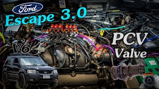 Ford Escape Check PCV Valve and Clean Air Flow IAC TP เช็คอุปกรณ์ก่อนออกทริป