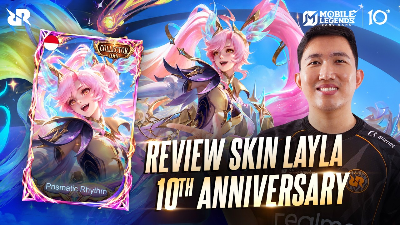 GAS MABAR  DAN REVIEW SKIN LAYLA #1DekadeJadiLegend  #MLBB10thAnniversary #MLBB10THBAGIBAGISKIN