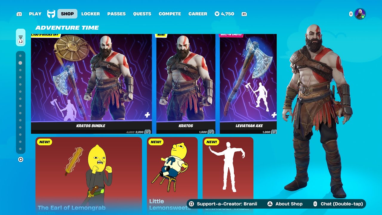 KRATOS SKIN + LEVIATHAN AXE PICKAXE RETURN RELEASE DATE IN FORTNITE ITEM SHOP 2026!