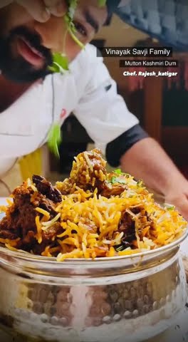 Vinayak savji Biryani special Rajesh chef - YouTube