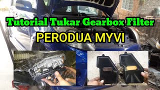 TUTORIAL TUKAR FILTER GEARBOX PERODUA MYVI(AUTO FILTER)