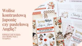 Nowości ScrapBoys: Lady in Japan & Shabby Pack 2. Papier do scrapbookingu | Art Journal | Japonia