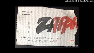 Frank Zappa - Watermelon In Easter Hay, Pabellon de Deportes, Madrid, Spain,  March 14, 1979