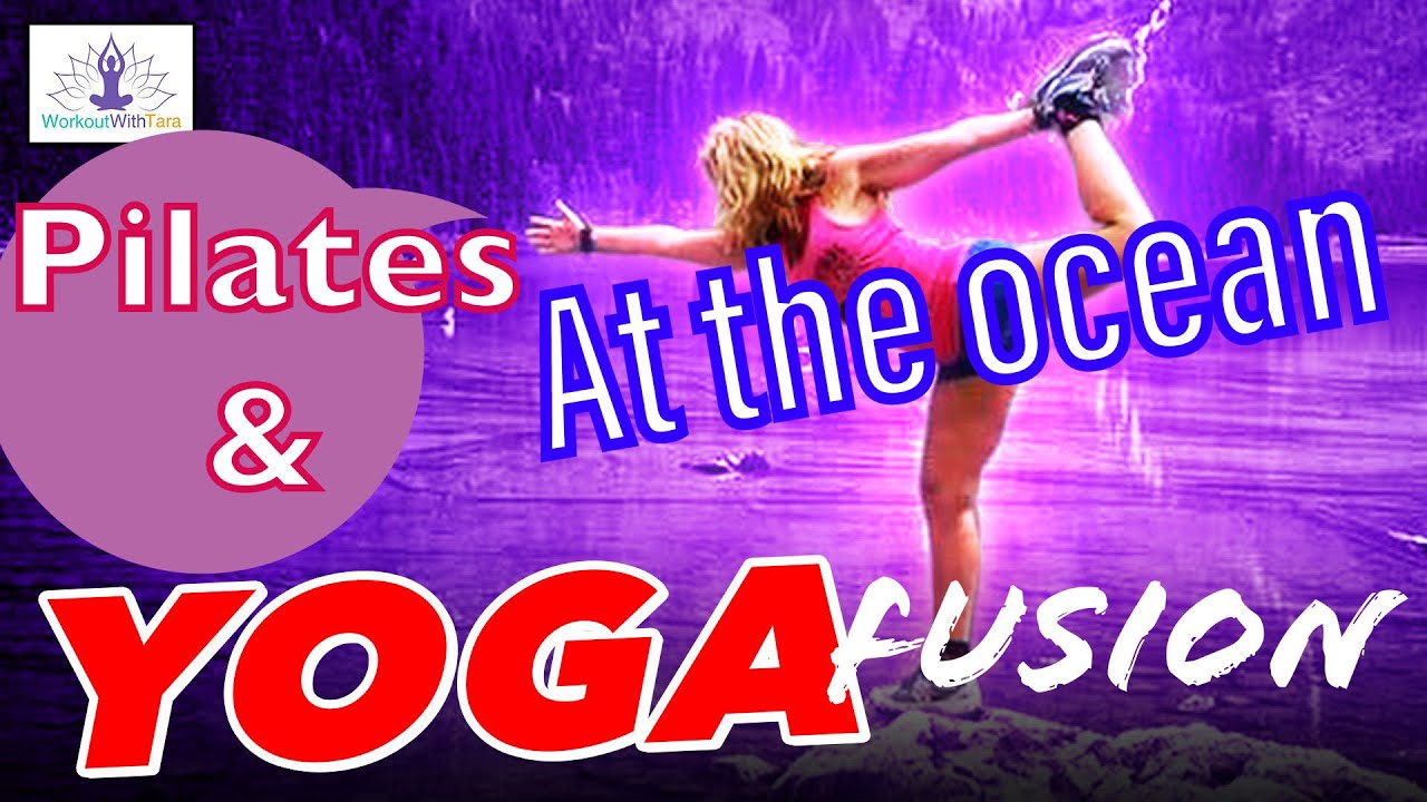 Pilates & Yoga Fusion at the Ocean / Beach Yoga / Great for Beginners & all levels YouTube