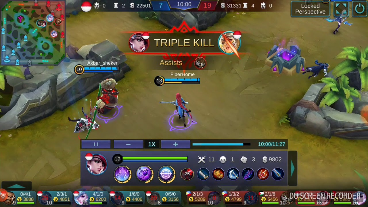 Lesley Experiment using Physical Penetration with Assasin Emblem (Mobile Legends Bang-Bang!)