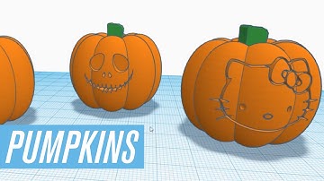 Pumpkins -  Transforming 2D Images into 3D Models in TinkerCAD
