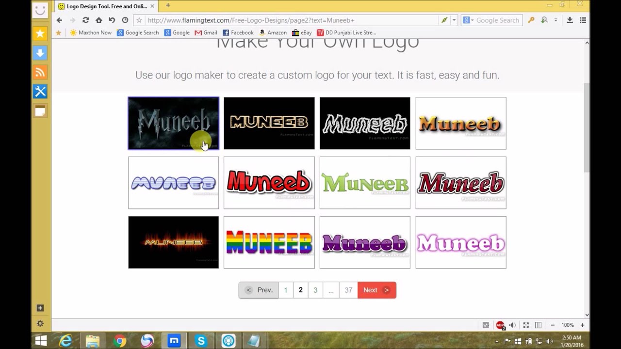 make a free logo online and download