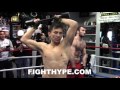 GENNADY GOLOVKIN CRUSHES STRENGTH TRAINING WITH EASE; THROWS WEIGHT AROUND LIKE IT'S NOTHING