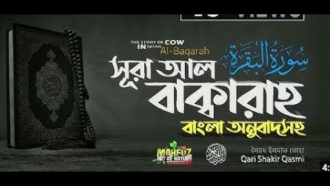 002 সূরা আল বাক্বারাহ سورة البقرة Surah Al Baqarah Full বাংলা অনুবাদ HD mahfuz art of nature