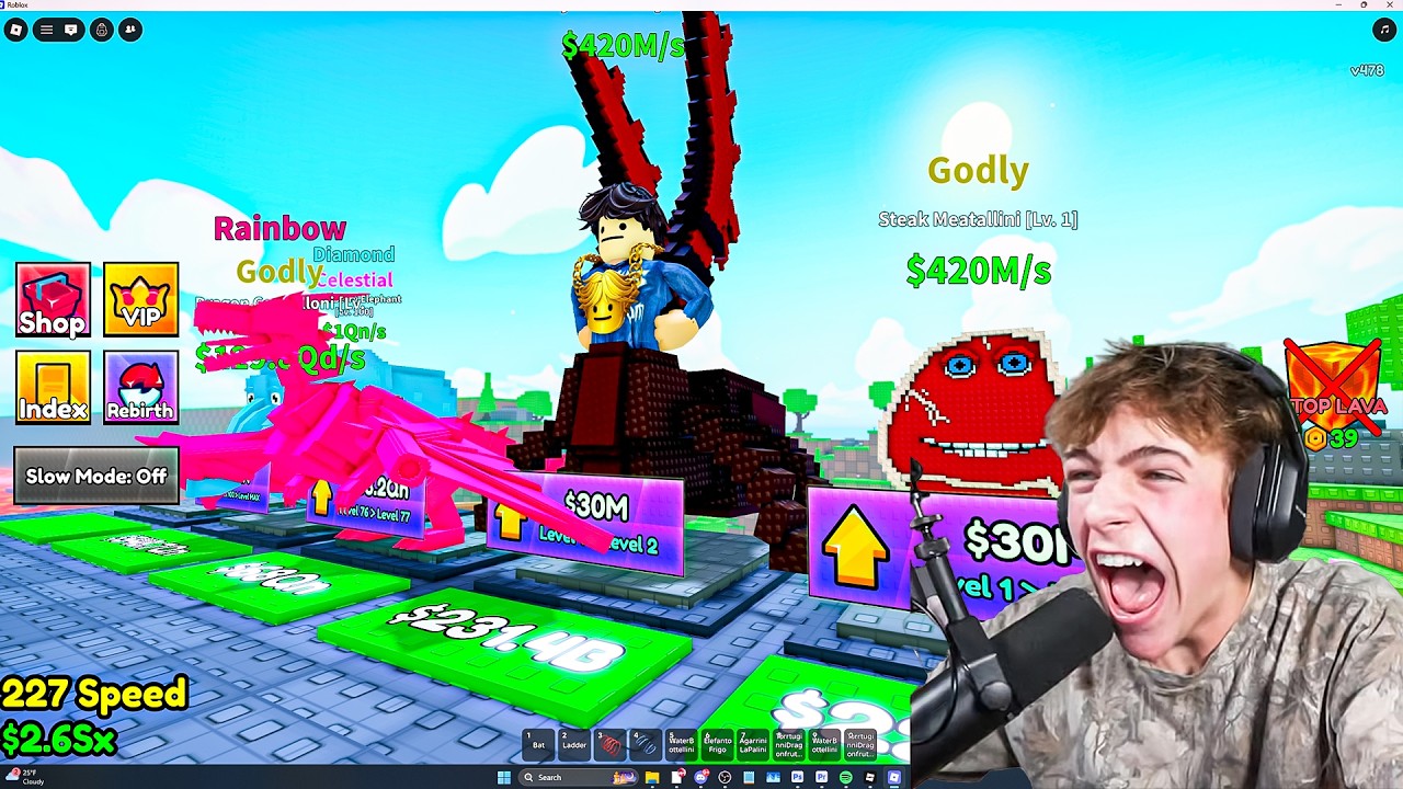 downloading HACKS in Survive Lava For Brainrots..