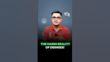 The Harsh Truth That No-one Tells You!😲 #deepakbajaj #ai #harshtruths #delhiuniversity #job #degree
