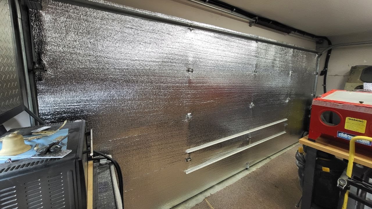 How to Insulate Garage Door for Cheap!!! Foam Board w/ Double Radiant  Barrier 