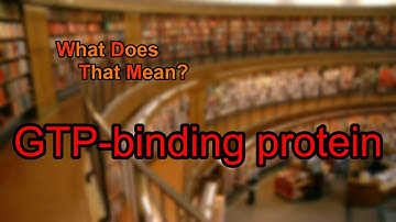 What does GTP-binding protein mean?