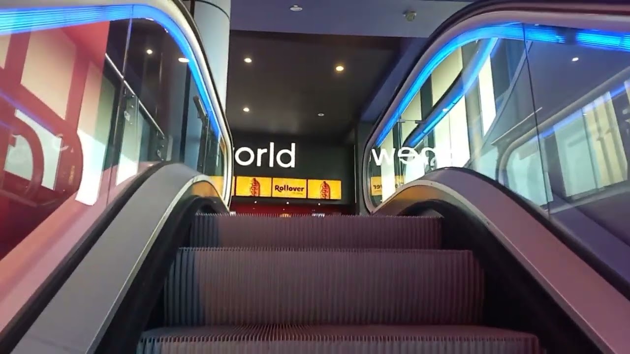 Schindler Escalators at Cineworld Cinema in Cardiff City Centre