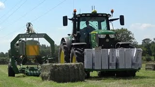 Wrapping With The New Tractor And McHale 998 HS