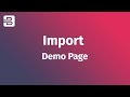 Bizix -  Import Demo Page