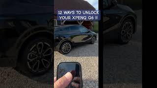 12 WAYS TO UNLOCK THE XPENG G6 using your Mobile Phone, NFC Card, Key Fob and Metal Key #xpeng #g6