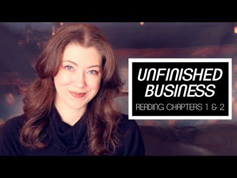 READING CHAPTERS 1 + 2 of UNFINISHED BUSINESS (a.k.a. haunted tattoo book!)