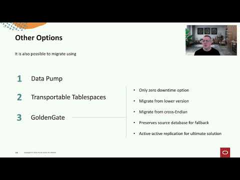 Comparing different options for migrating databases to the multitenant architecture