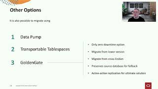 Comparing different options for migrating databases to the multitenant architecture