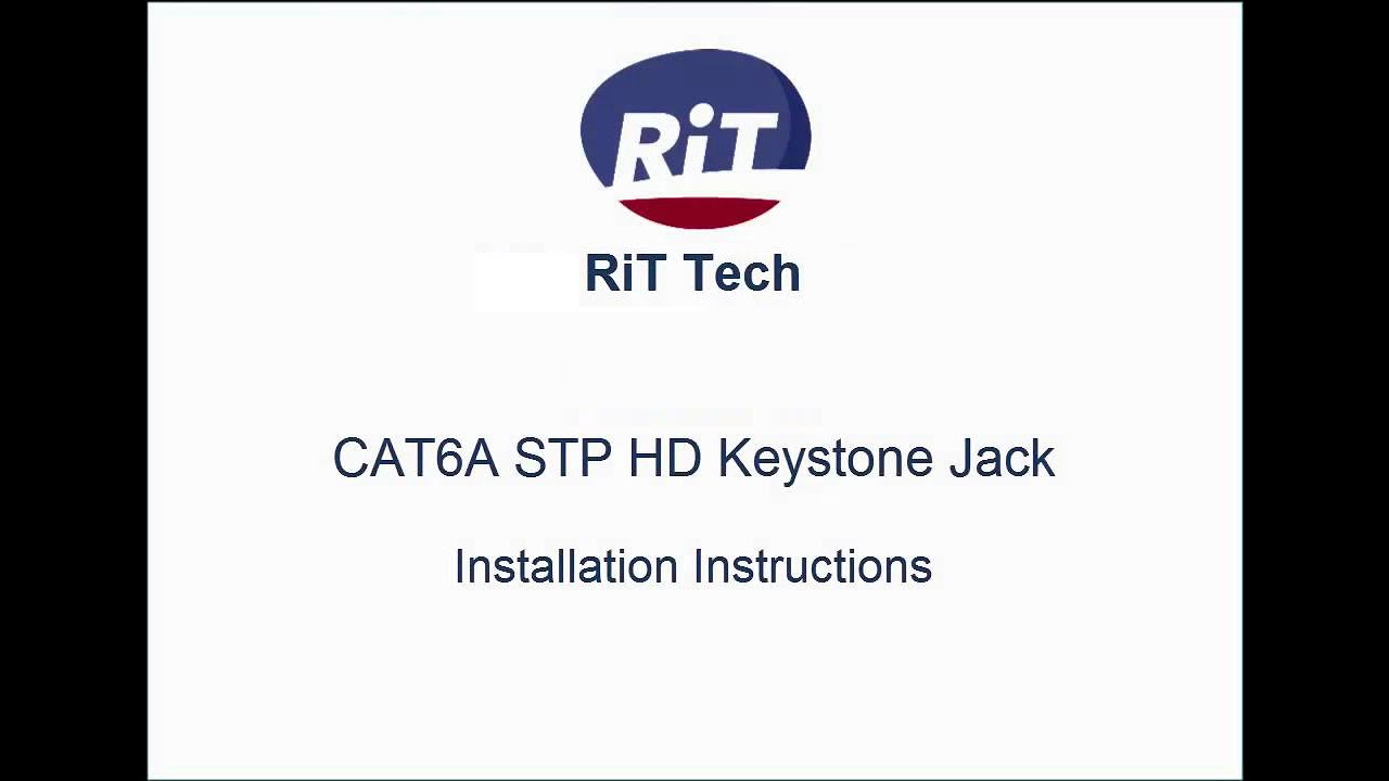 R3110682CAT6A STP HD Keystone Jack Installation Instructions YouTube
