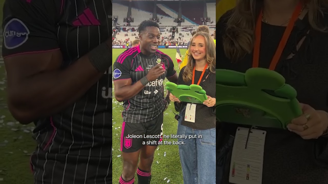 Post match debrief (Toy Story 5 version) with Soccer Aid