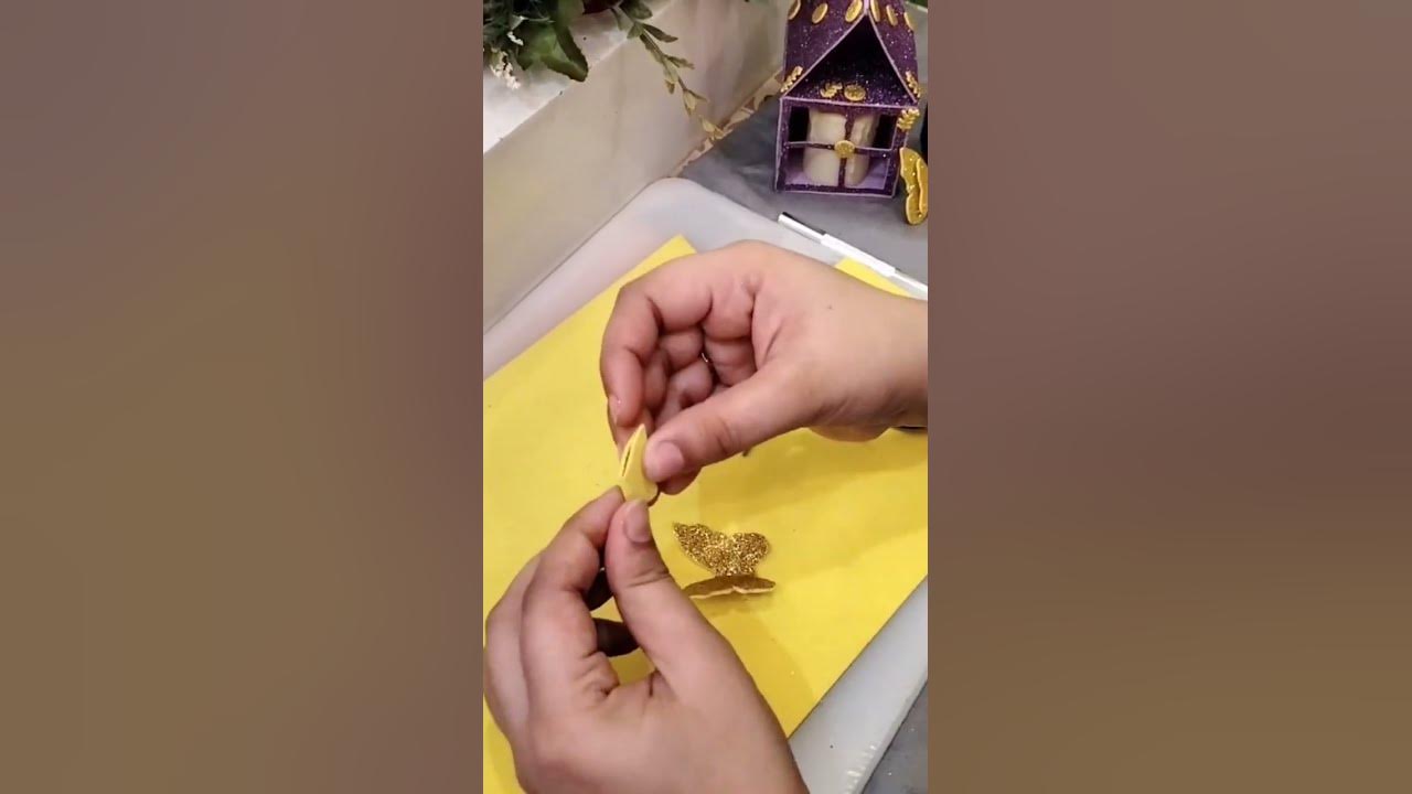 Diy butterfly hairclip shorts creative saniya subscribe crafts