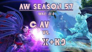 “Node 44 iceman vs lumatrix” sinister is back at it alliance war season 57 war #4 C.Av vs X+K9