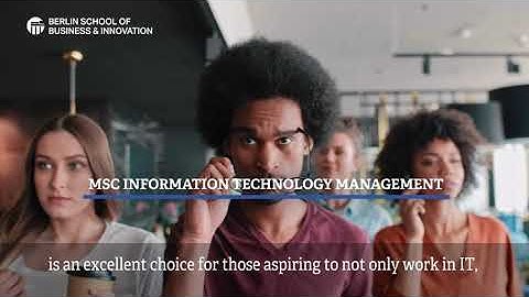 Study MSc Information Technology Management at BSBI