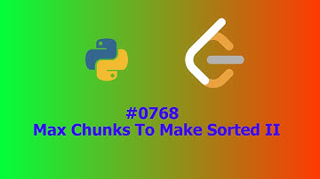No Sound Leetcode 768: Max Chunks To Make Sorted II