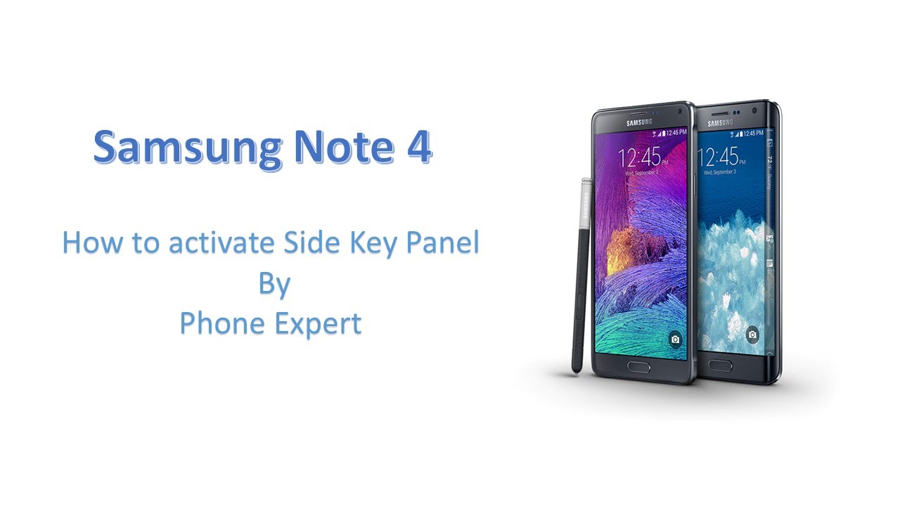 How to activate Side Key Panel on Samsung Note 4 YouTube