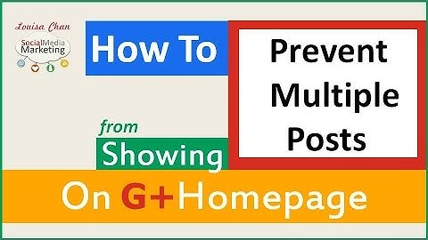 Google Plus Profile Setting: Managing Posts on G+ Home Page