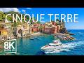 Cinque Terre 8K Ultra HD 🌊 Discover The Most Colorful Villages, Cliffs & Coastal Charm