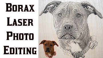 Editing a photo for laser engraving using Borax Method Dark Burn Clear Coat