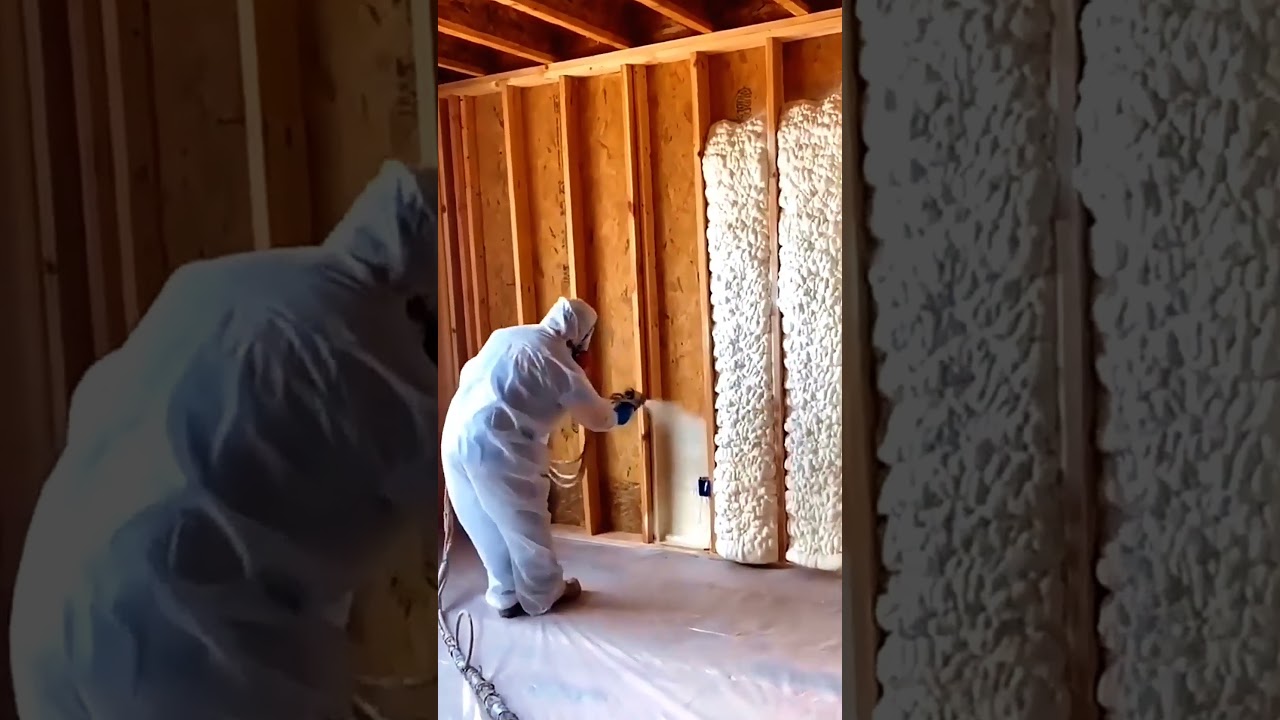 spray foam for wooden walls 