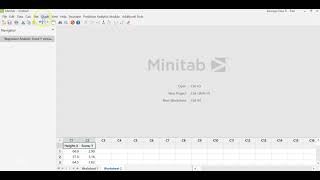 Linear Regression using Minitab software