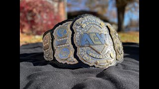 Classic Shields AEW World Championship Title Belt, Richard Simpson Swarovski Stones, 4K Re-Upload